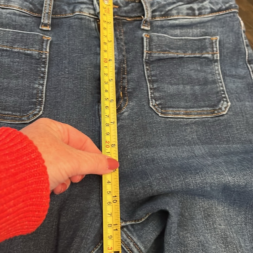 Judy Blue High Rise Flare Jeans - Dark Blue - Picture 3 of 11